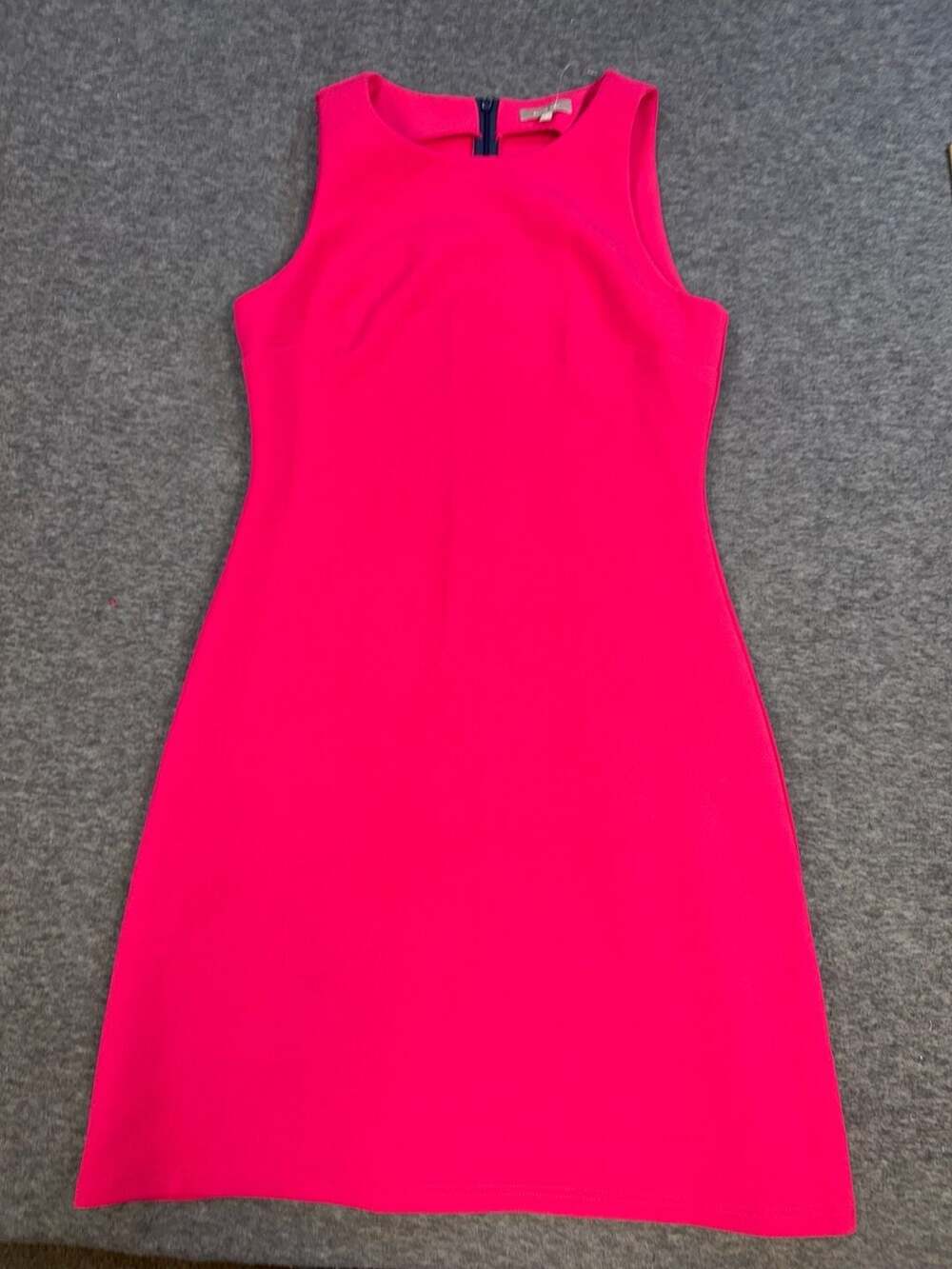 Ellie Kai Pink Sleeveless A-Line Shift Dress with Contrast Back Zipper Size 2